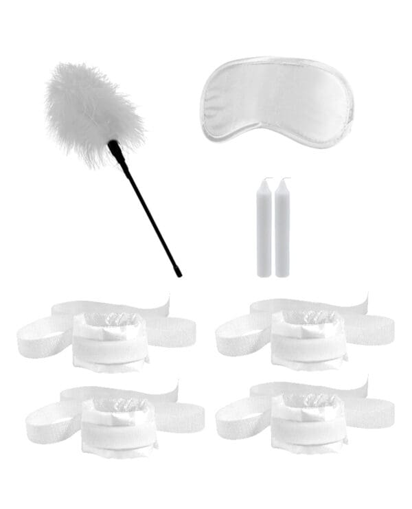 Shots Ouch Honeymoon Bondage Kit - White - Image 3