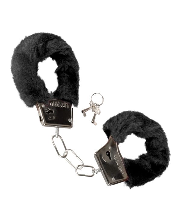 Playful Furry Cuffs - Black - Image 3