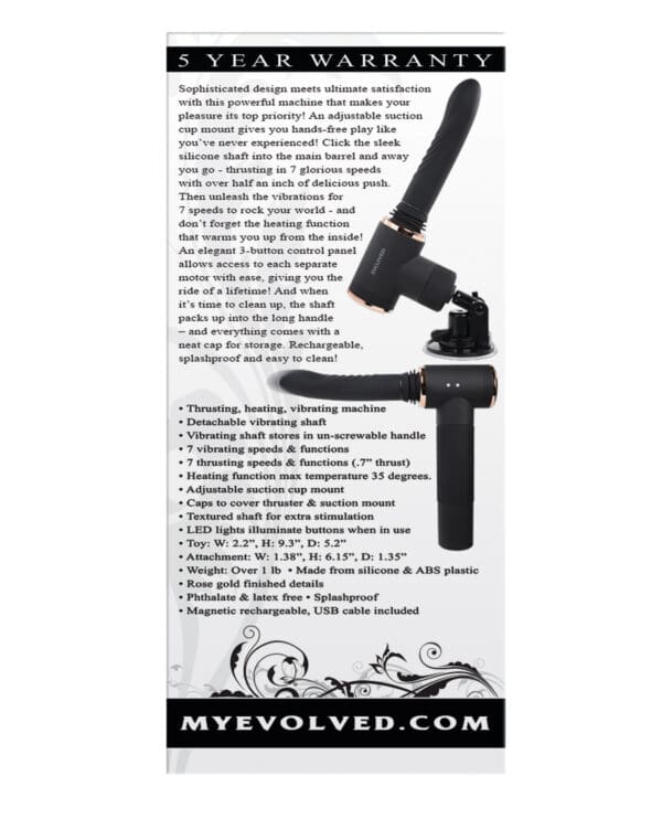 Evolved Too Hot to Handle Thrusting Machine - Black - Image 2