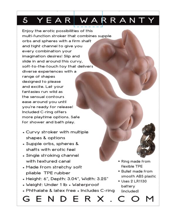 Gender X Complete Package Multi Function Stroker - Dark - Image 2