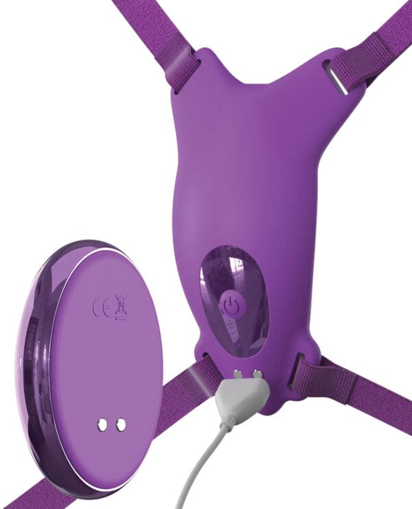 Fantasy For Her Ultimate Butterfly Strap On - Purple - Image 3