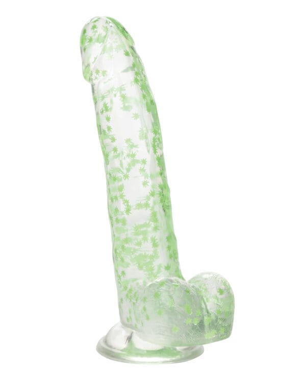 Naughty Bits I Leaf Dick Glow In The Dark Weed Leaf Dildo - Image 3