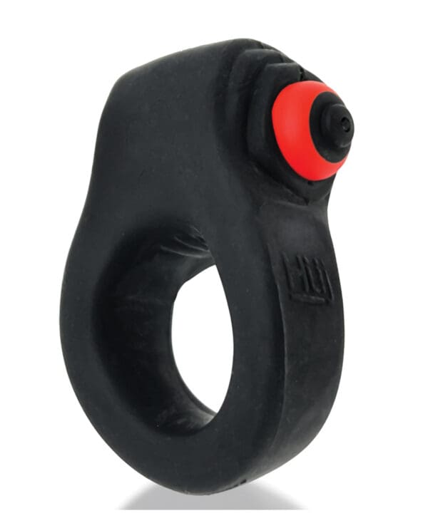 Hunkyjunk Revring Cock Ring w/Vibe - Tar w/Red Vibe - Image 2