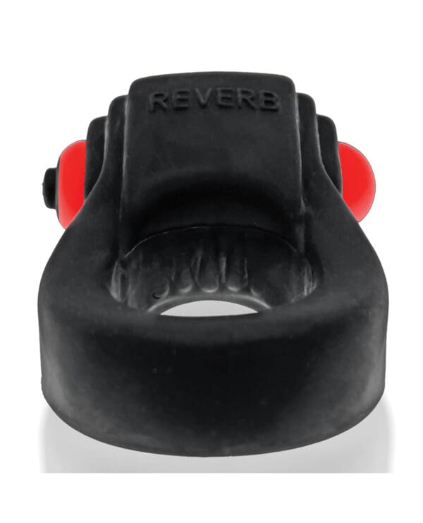 Hunkyjunk Revring Cock Ring w/Vibe - Tar w/Red Vibe - Image 4