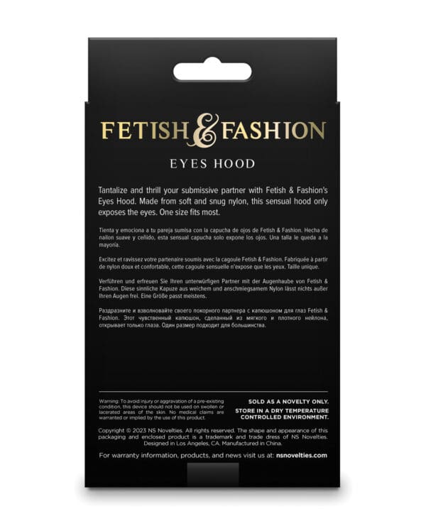 Fetish & Fashion Eyes Hood - Black - Image 3