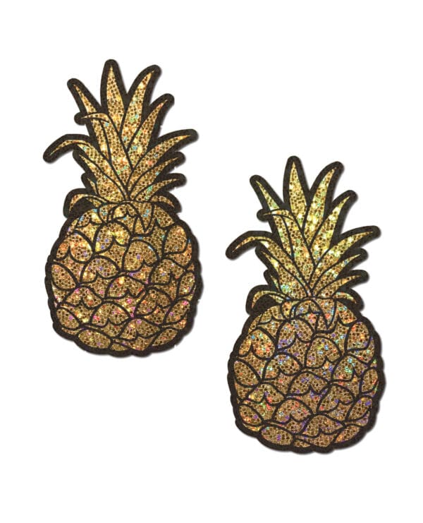 Pastease Premium Glitter Pineapple - Gold O/S - Image 2
