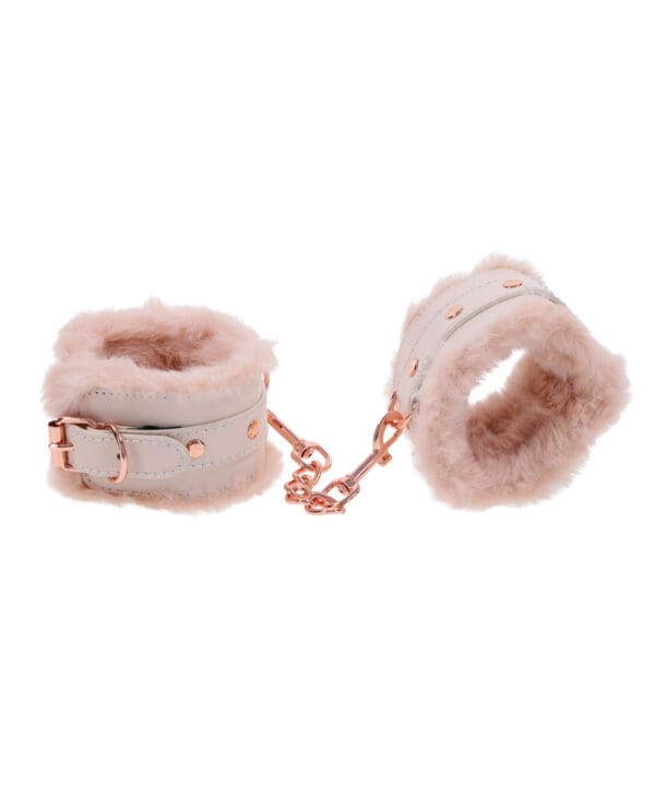 Sex & Mischief Peaches 'n CreaMe Fur Handcuffs - Image 2