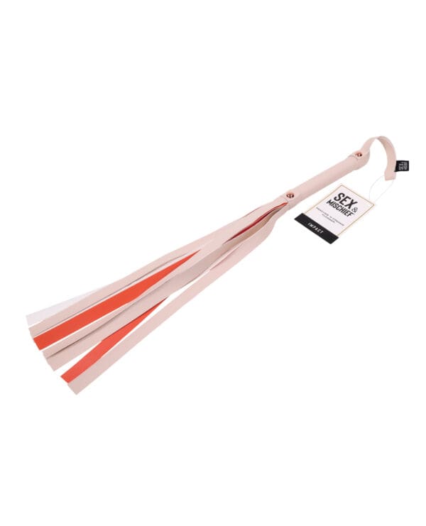 Sex & Mischief Peaches 'n CreaMe Stripe Flogger - Image 2