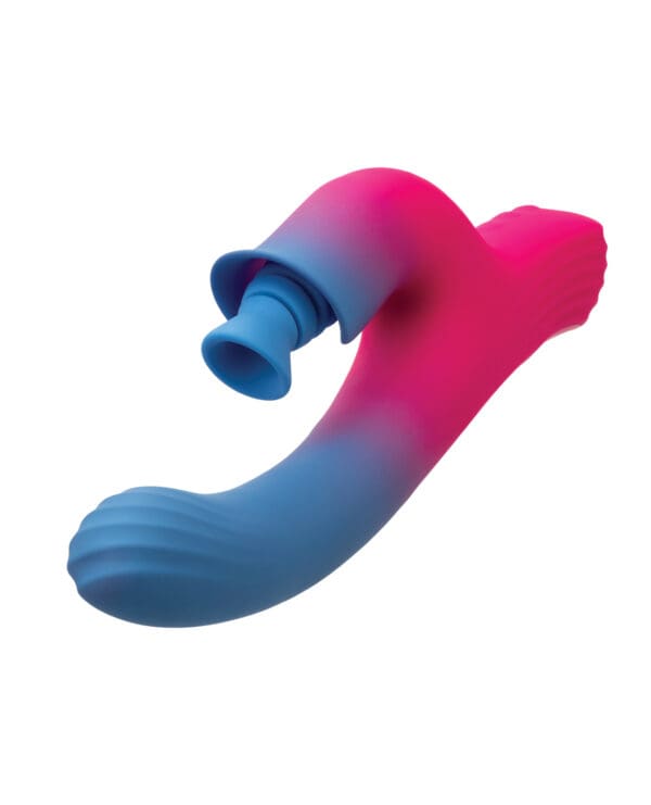 Elation Dual Stimulator w/Suction - Blue/Pink - Image 3
