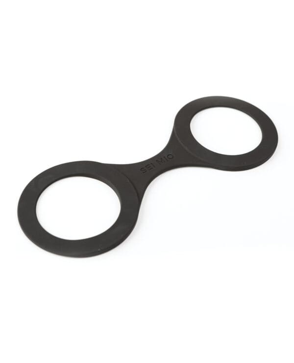 Sei Mio Handi Cuffs Super Strong Silicone Restraints - Medium, Black - Image 2