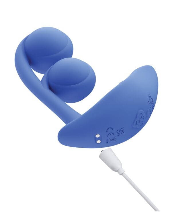 Melody Twin Balls Clit & G-Spot Vibrator - Blue - Image 5