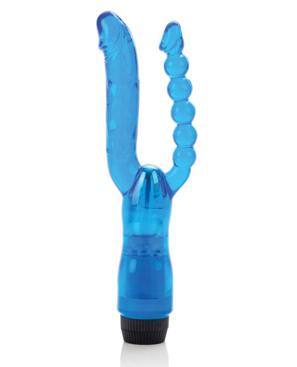 Crystalessence 5" Dual Penetrator - Blue - Image 3