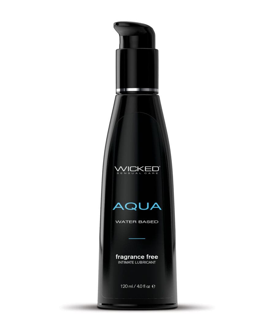Wicked Sensual Care Aqua Water Based Lubricant - 4 oz Fragrance Free