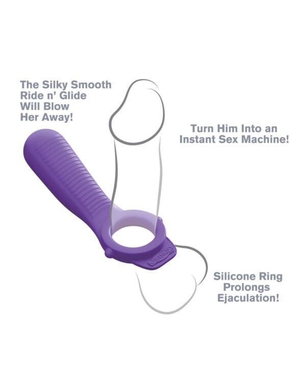 Fantasy C-Ringz Ride N' Glide Couples Ring - Purple - Image 5