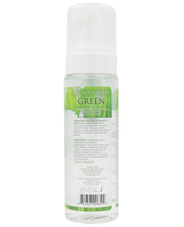 Intimate Earth Foaming Toy Cleaner - 200 ml Green Tea Tree Oil - Image 2