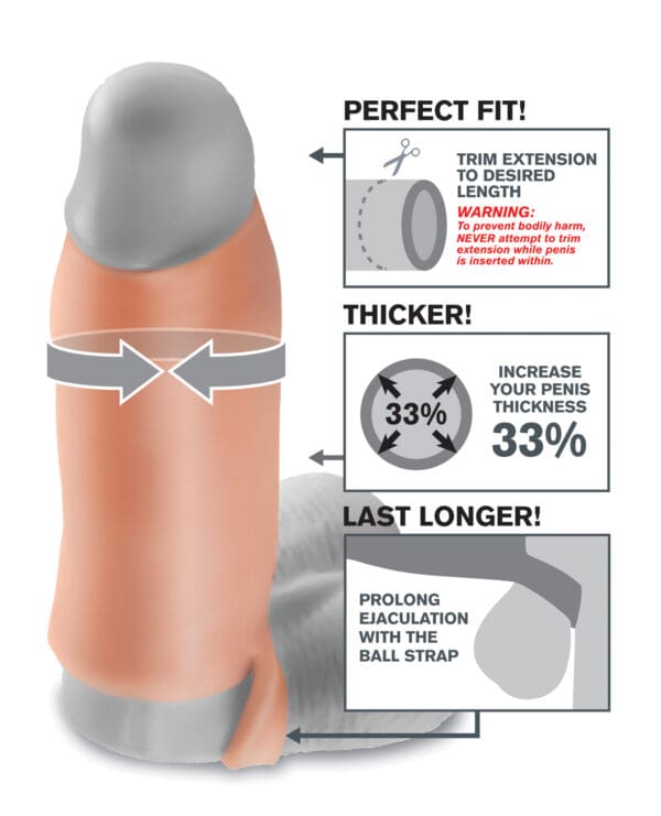 Fantasy X-tensions Real Feel Enhancer XL - Flesh - Image 4