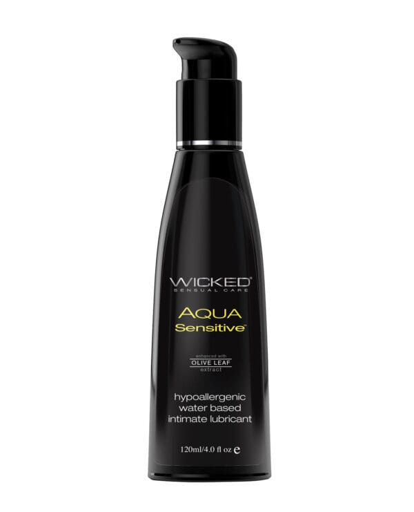 Wicked Sensual Care Hypoallergenic Aqua Sensitive Water Based Lubricant - 4 oz Unscented