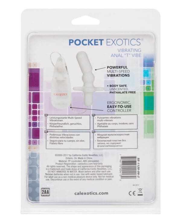 Pocket Exotics Anal T Vibe - Ivory - Image 2