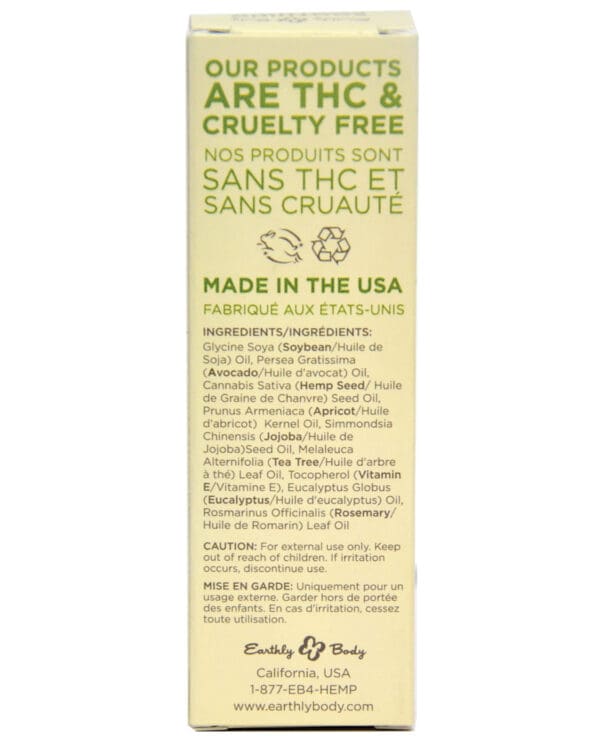 Earthly Body Hemp Miracle Oil - 1 oz - Image 2