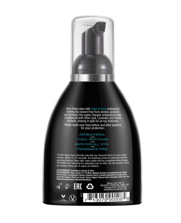Wicked Sensual Care Foam N Fresh Anti-Bacterial Foaming Toy Cleaner - 8 oz - Image 2