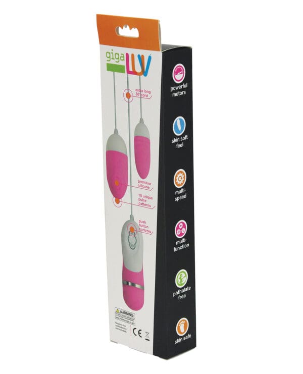 GigaLuv Dual Vibra Bullets - 10 Functions Pink - Image 3