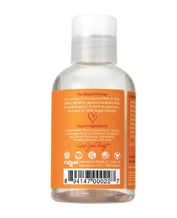 Sliquid Naturals Swirl Lubricant - 4.2 oz Tangerine Peach - Image 2
