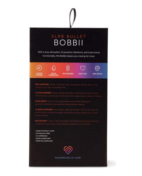 Nu Sensuelle Bobbii Flexible Vibe XLR8 Turbo Boost - Ultra Violet - Image 5