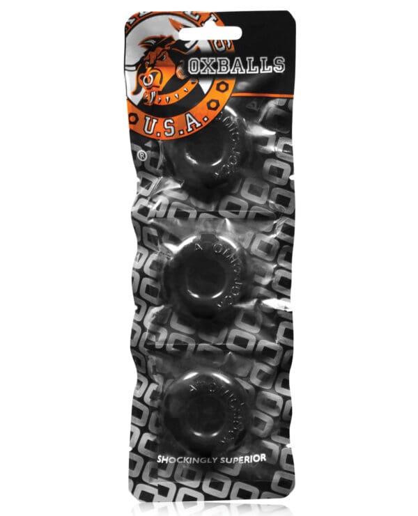 Oxballs Ringer Donut 1 - Black Pack of 3 - Image 2