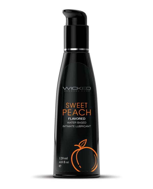 Wicked Sensual Care Water Based Lubricant - 4 oz Sweet Peach