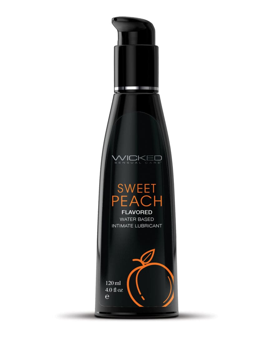Wicked Sensual Care Water Based Lubricant - 4 oz Sweet Peach