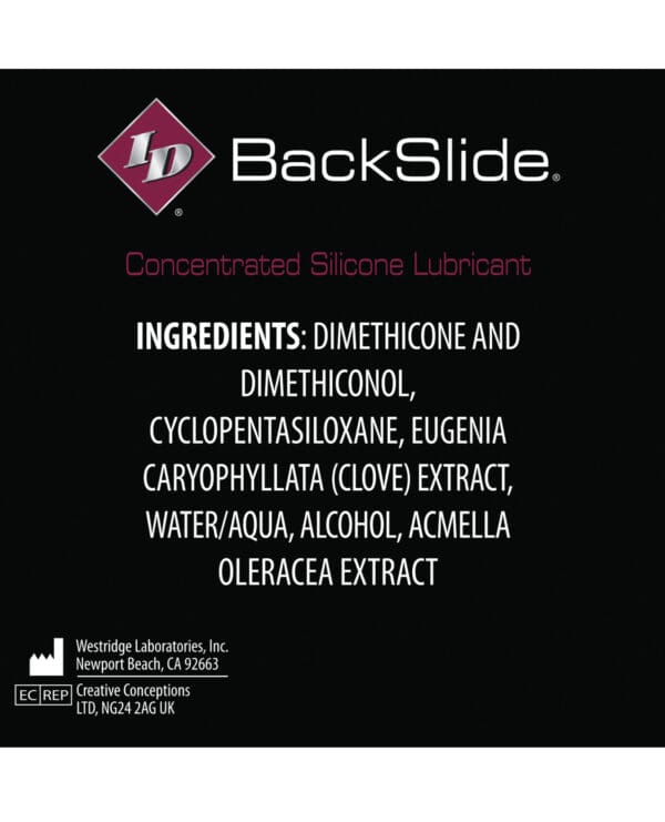 ID Backslide Anal Lubricant - 4.4 oz - Image 2
