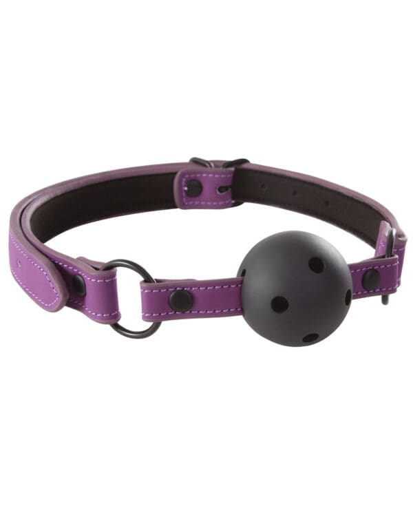 Lust Bondage Ball Gag - Purple - Image 2