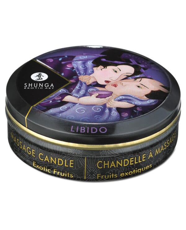 Shunga Libido Mini Candlelight Massage Candle - 1 oz Exotic Fruits - Image 2