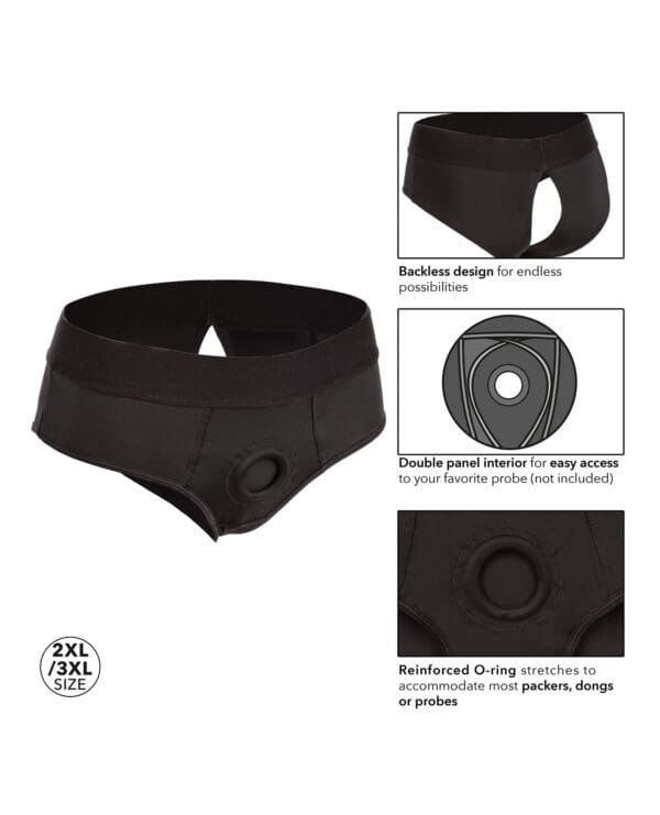 Boundless Backless Brief 2XL/3XL - Black - Image 5
