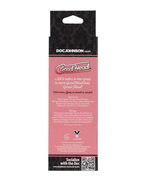 GoodHead Juicy Head Dry Mouth Spray - 2 oz Pink Lemonade - Image 3