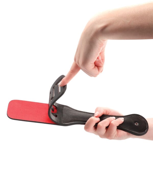 Shots Ouch Slut Paddle - Black - Image 4