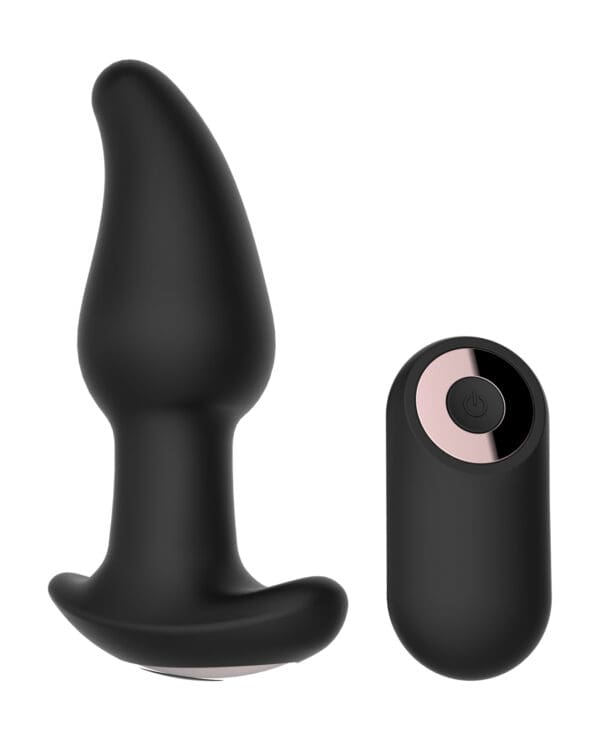 Gender Fluid Twirler Anal Vibe w/Remote - Black - Image 4