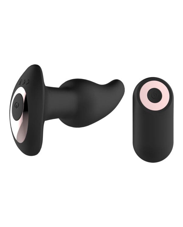 Gender Fluid Twirler Anal Vibe w/Remote - Black - Image 5
