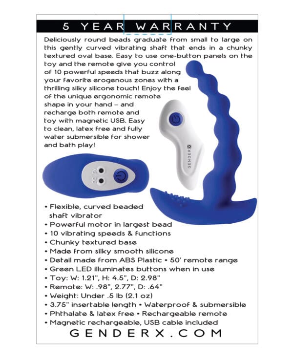 Gender X Beaded Pleasure - Blue - Image 2