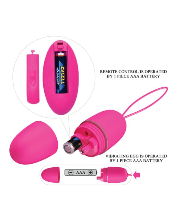 Pretty Love Selkie Battery Powered Egg Vibe - Fuchsia - Image 5