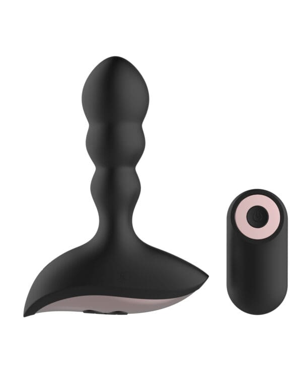 Gender Fluid Shake Anal Vibe w/Remote - Black - Image 3