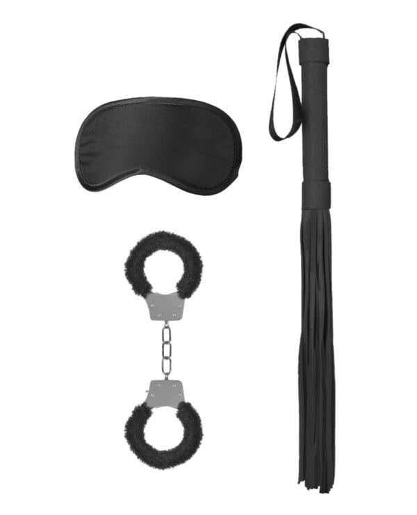 Shots Ouch Black & White Introductory Bondage Kit #1 - Black - Image 3