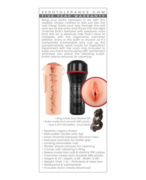 Zero Tolerance Pop On the Go Stroker - Light - Image 2