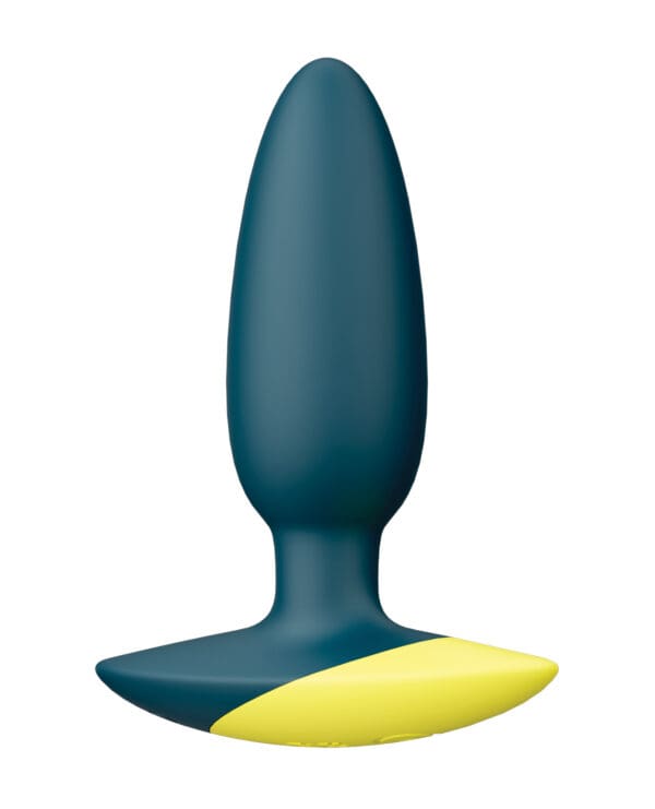Romp Bass Vibrating Anal Plug - Teal - Image 2