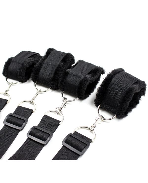 Plesur Fuzzy Bedroom Bondage Kit - Black - Image 2