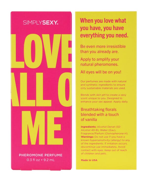 Simply Sexy Pheromone Perfume - .3 oz Love All of Me - Image 3