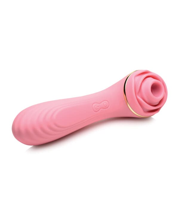 Inmi Bloomgasm Passion Petals Rose 10X Suction & Vibrator - Pink - Image 3