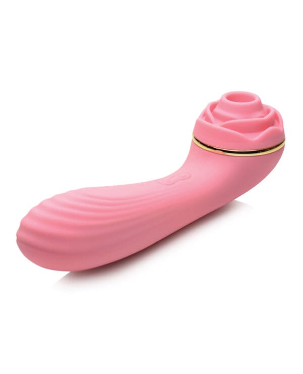 Inmi Bloomgasm Passion Petals Rose 10X Suction & Vibrator - Pink - Image 4