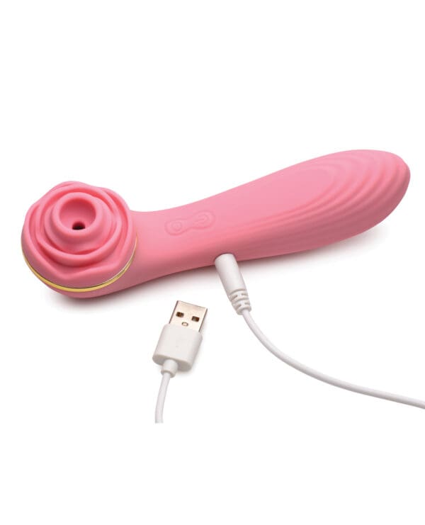Inmi Bloomgasm Passion Petals Rose 10X Suction & Vibrator - Pink - Image 5