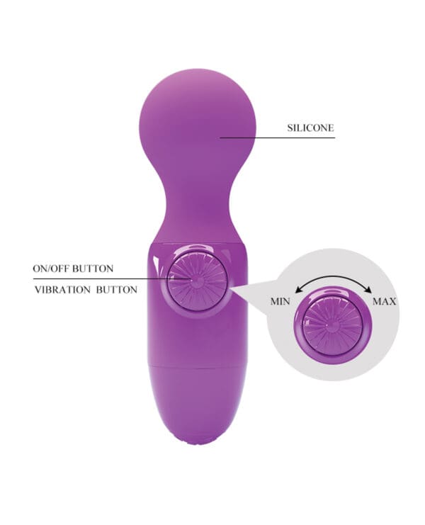 Pretty Love Little Cute Mini Stick Massager- Purple - Image 3